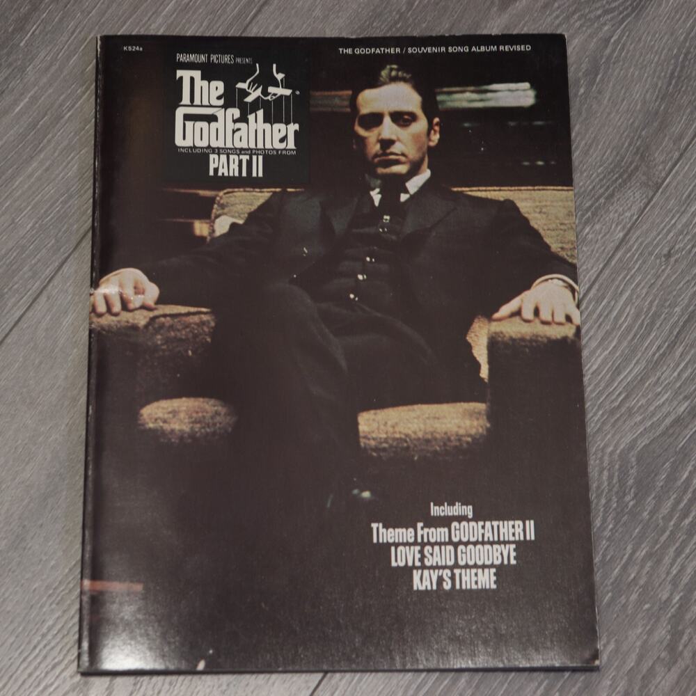 Godfather II Songbook Sheet Music Movie Score Photos 1974 Coppola Pacino